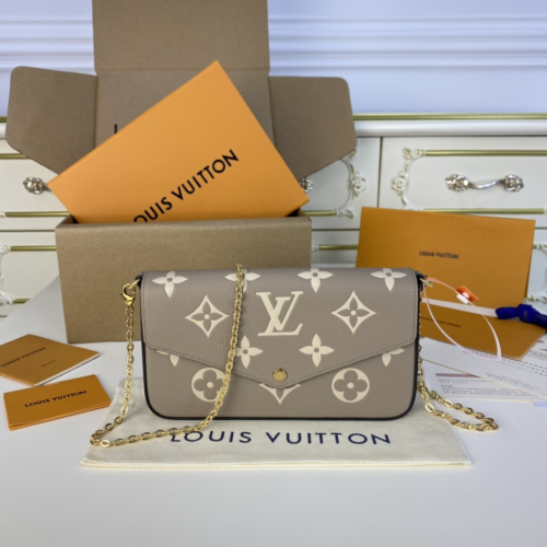 Louis Vuitton LU  POCHETTE FELICIE Flower Crown 21CM M69777 From BC Factory Top Version