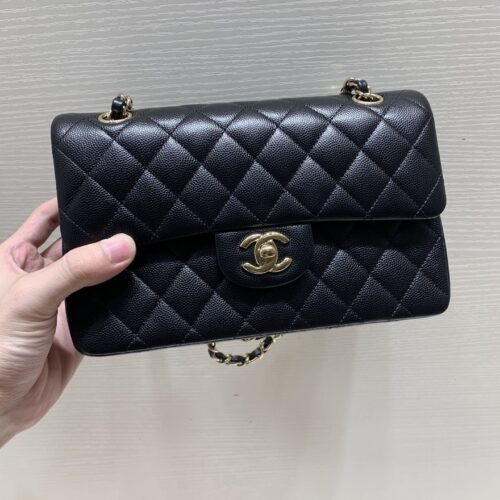 23cm Small CF Black Small Caviar leather -187 King Version