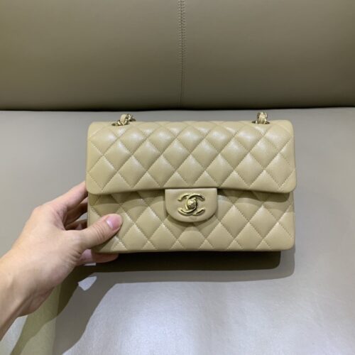 23cm Small CF Dark Beige Small Caviar leather -187 King Version