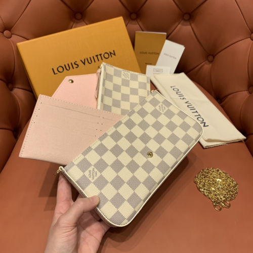 Louis Vuitton 𝐅𝐞𝐥𝐢𝐜𝐢𝐞 𝐏𝐨𝐜𝐡𝐞𝐭𝐭𝐞 21CM N63106 From Orange couch Factory