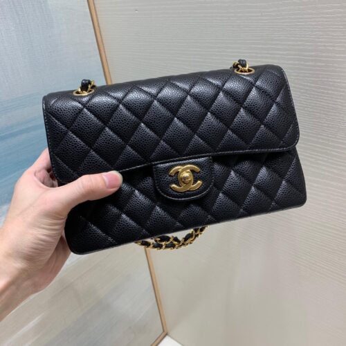 23cm Small CF Black Classic Caviar Leather -187 King Version