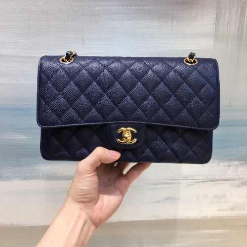 25cm Medium CF Navy Caviar Leather -187 King Version