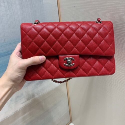 25cm Medium CF Red Small  Caviar Leather -187 King Version