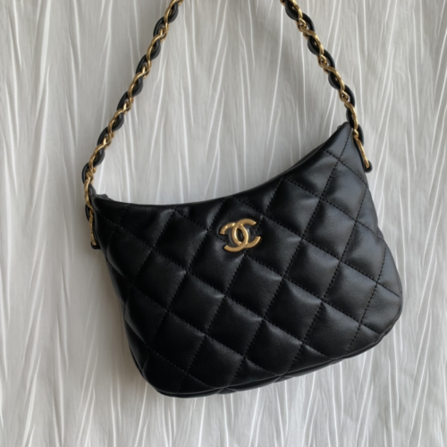 chanel 22 hobo bag black lamskin 187 king