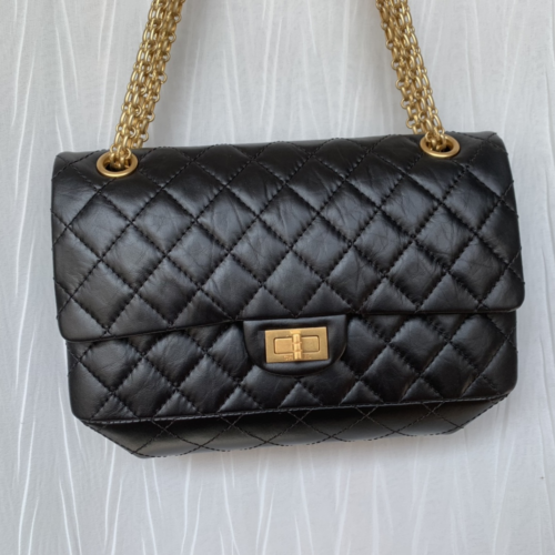 Chanel Reissue 226 Black Chevron From 187 King Version