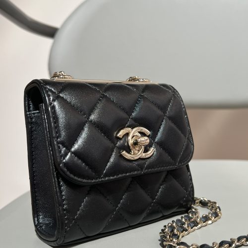 Trendy CC Mini Bag 11CM Black Lamskin From 187 King Version