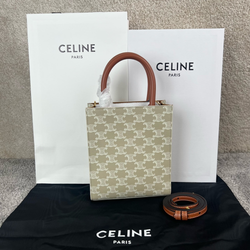 Celine Cabas Triomphe Canvas Bag 17CM 194372 For Jxg Factory