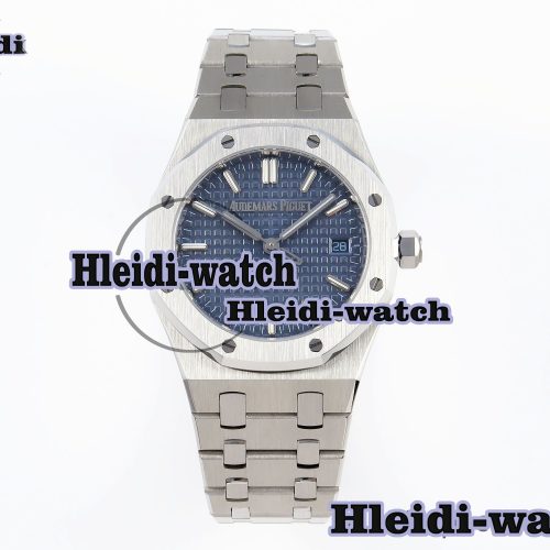 AUDEMARS PIGUET ROYAL OAK 34MM SS BF BEST EDITION BLUE DIAL DIAMONDS BEZEL ON SS BRACELET