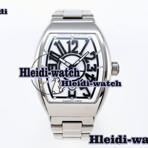 Franck Muller Vanguard SS ABF Best Edition White Dial on SS Bracelet