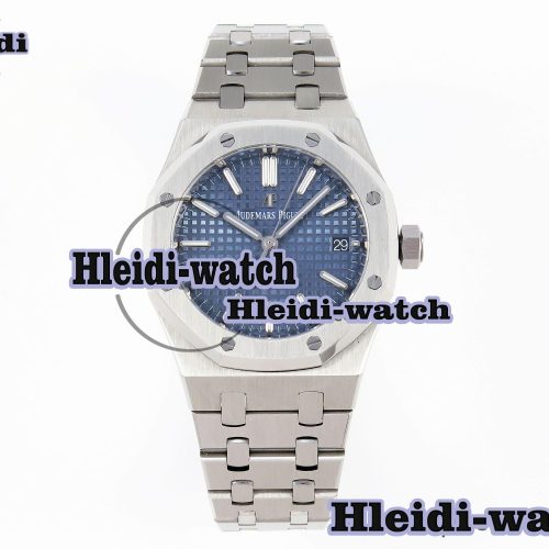 Audermars Piguet Royal Oak 37mm 15450 SS IPF Best Edition Blue Dial on SS Bracelet SA3120 Super Clone