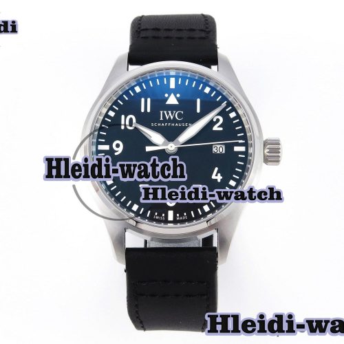 Iwc Pilot Mark XX IW328201 ZF 1:1 Best Edition Black Dial on Black Leather Strap A32111