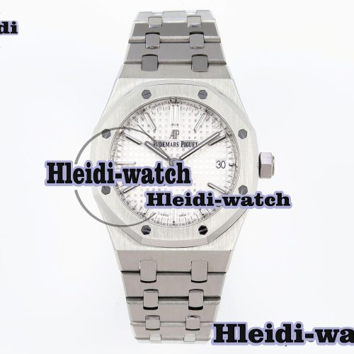 Audermars Piguet Royal Oak 37mm 15450 SS IPF Best Edition White Dial on SS Bracelet SA3120 Super Clone