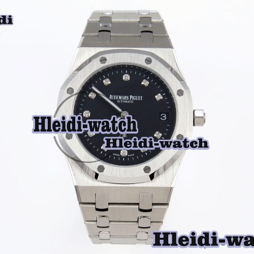 Audermars Piguet Royal Oak 39mm 15202 SS IPF 1:1 Best Edition Black Dial on SS Bracelet