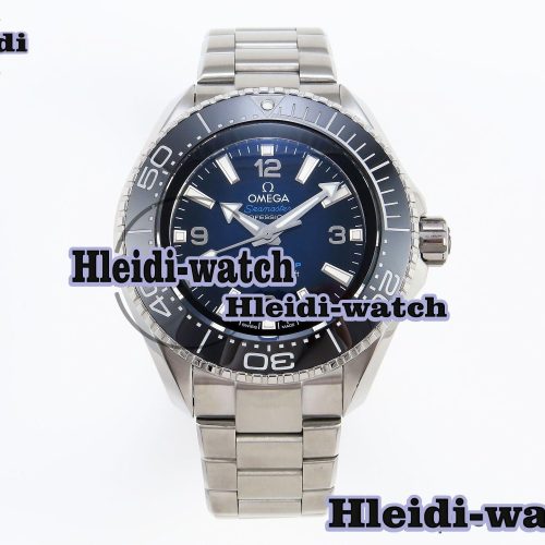 Omega SEAMASTER PLANET OCEAN 6000M ULTRA DEEP 45.5MM SS TF 1:1 BEST EDITION BLUE DIAL BLACK BEZEL ON SS BRACELET