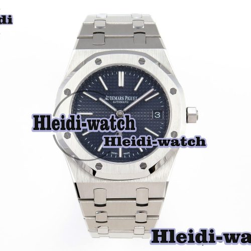 Audermars Piguet Royal Oak 39mm 15202 SS IPF 1:1 Best Edition Blue Textured Dial on SS Bracelet