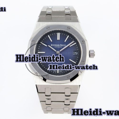 Audermars Piguet Royal Oak 39mm 15202 SS IPF 1:1 Best Edition Blue/Black Textured Dial on SS Bracelet