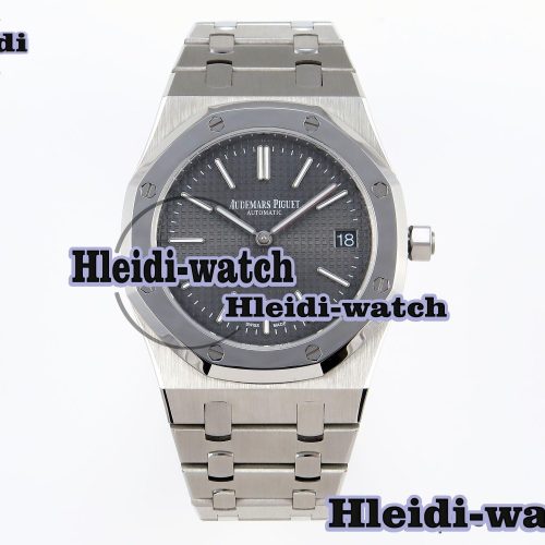 Audermars Piguet Royal Oak 39mm 15202 SS IPF 1:1 Best Edition Gray Textured Dial on SS Bracelet