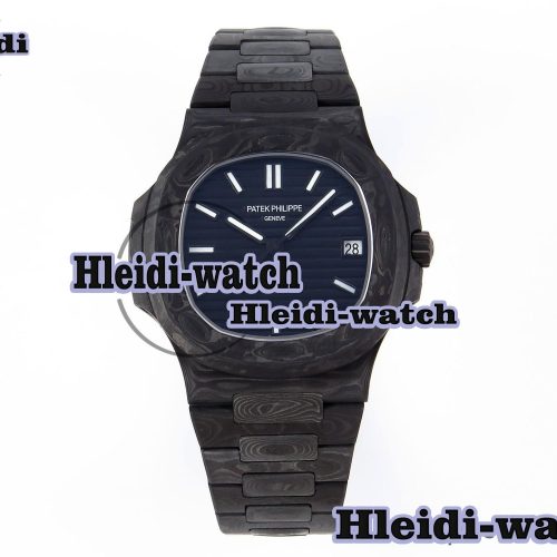 Patek Philippe NAUTILUS 5711 DIW CARBON DIWF 1:1 BEST EDITION BLACK TEXTURED DIAL ON CARBON BRACELET 324CS