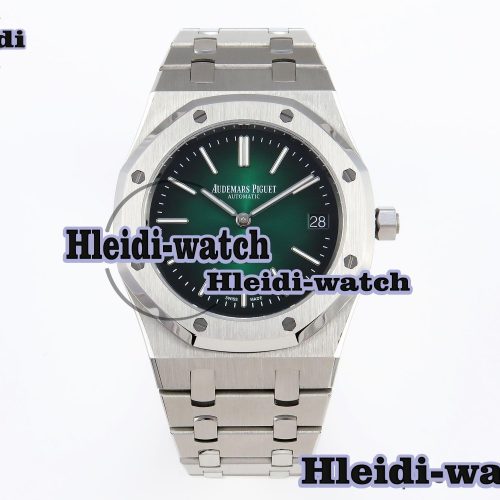 Audermars Piguet Royal Oak 39mm 15202 SS IPF 1:1 Best Edition Green/Black Dial on SS Bracelet