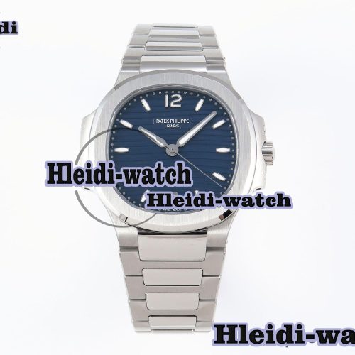 PATEK PHILIPPE NAUTILUS 7118 LADIES SS PPF 1:1 BEST EDITION BLUE DIAL ON SS BRACELET 324CS