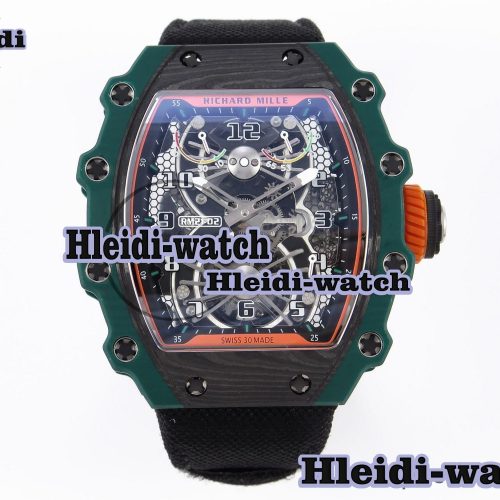 Richard Mille RM21-02 Tourbillon NTPT RMF Best Edition Skeleton Dial on Black Nylon Strap