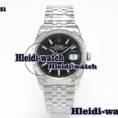 DateJust 36 SS 116234 VSF 1:1 Best Edition 904L Steel Black Stick Dial on Jubilee Bracelet VS3135