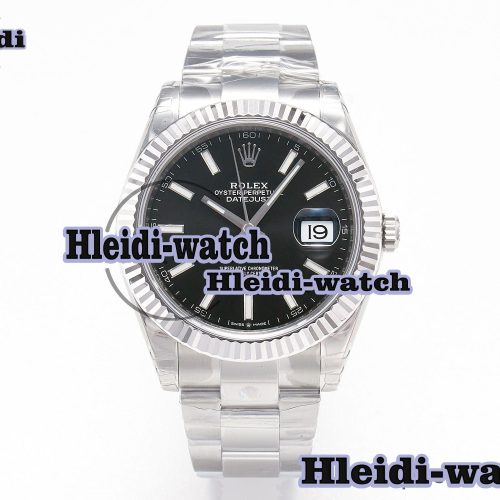 DateJust 41 126334 904L SS VSF 1:1 Best Edition Black Dial on Oyster Bracelet VS3235