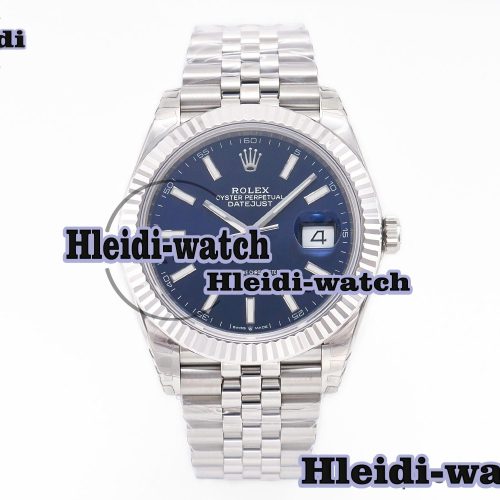 DateJust 41 126334 904L SS VSF 1:1 Best Edition Blue Dial on Jubilee Bracelet VS3235