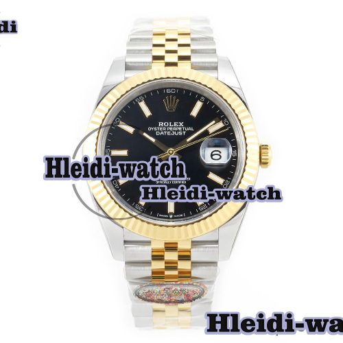 DateJust 41mm 126333 Clean Best Edition Black Stick Dial on Jubilee Bracelet VR3235