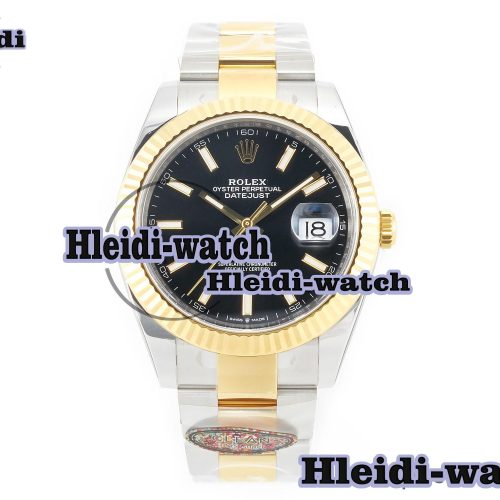 DateJust 41mm 126333 Clean Best Edition Black Stick Dial on Oyster Bracelet VR3235