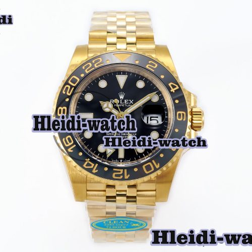 GMT Master II 126718GRNR 904L SS Clean 1:1 Best Edition Black Dial on Jubilee Bracelet DD3285