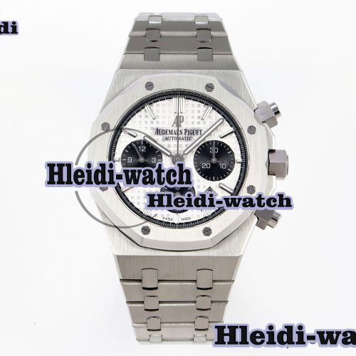 Audermars Piguet Royal Oak Chrono 26331 SS IPF 1:1 Best Edition White/Black Dial on SS Bracelet