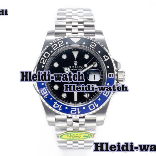 GMT-Master II 126710 BLNR Clean Black/Blue Ceramic 904L Steel Best Edition on Jubilee Bracelet DD3285