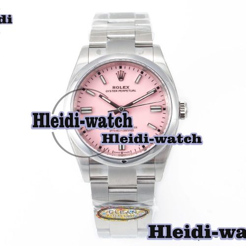 Oyster Perpetual 36mm 126000 Clean 1:1 Best Edition 904L Steel Pink Dial on SS Bracelet VR3230