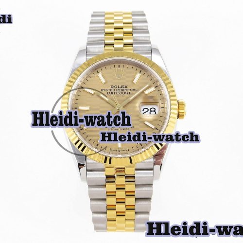 Rolex DateJust 36 SS 126233 VSF 1:1 Best Edition 904L Steel YG Textured Dial on Jubilee Bracelet VS3235