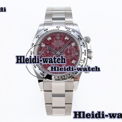 Rolex Daytona 116509 Clean 1:1 Best Edition 904L SS Case Garnet Dial on Oysterflex Stainless Stee Strap