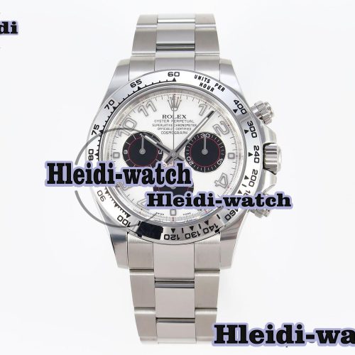 Rolex Daytona 116509 Clean 1:1 Best Edition White Dial Arabic Markers on SS Bracelet SA4130 V2