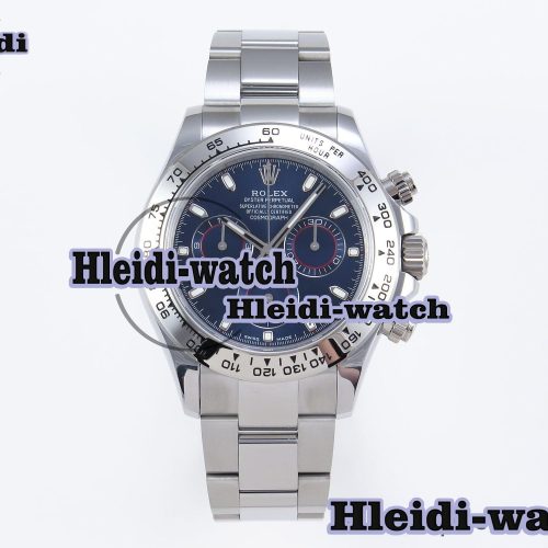 Rolex Daytona 116509 QF 1:1 Best Edition Blue Dial on SS Bracelet SH4130 V3 (Gain Weight)