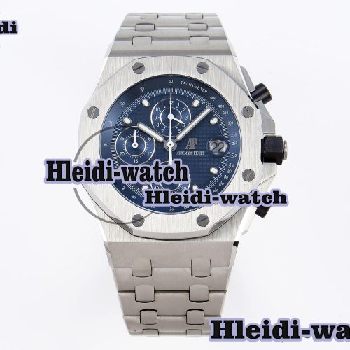 AUDEMARS PIGUET ROYAL OAK OFFSHORE 42MM SS APF 1:1 BEST EDITION BLUE DIAL ON SS BRACELET STRAP