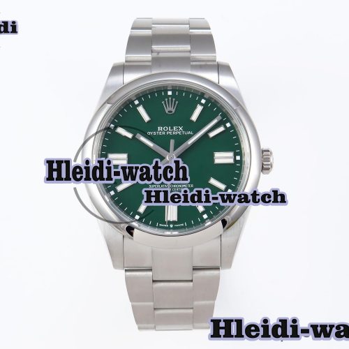 Rolex Oyster Perpetual 124300 41mm VSF 1:1 Best Edition 904L Steel Green Dial VS3235