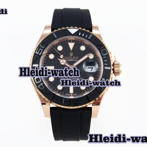 Rolex Yacht-Master 126655 904L Steel AR+F 1:1 Best Edition Black Dial on Oysterflex Strap VR3235