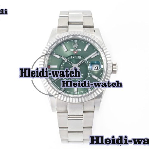 Sky-dweller SS Noob Best Edition Green Dial on SS Jubilee Bracelet A23J