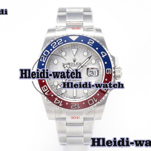 GMT-Master II 126719 BLRO Blue/Red Ceramic GMF Best Edition Meteorite Dial on Bracelet A3285 CHS