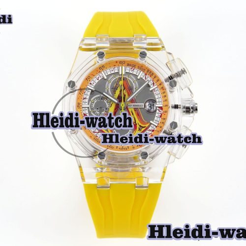 Audermars Piguet Royal Oak Offshore 44mm Transparent APF Best Edition Yellow Dial on Yellow Rubber Strap