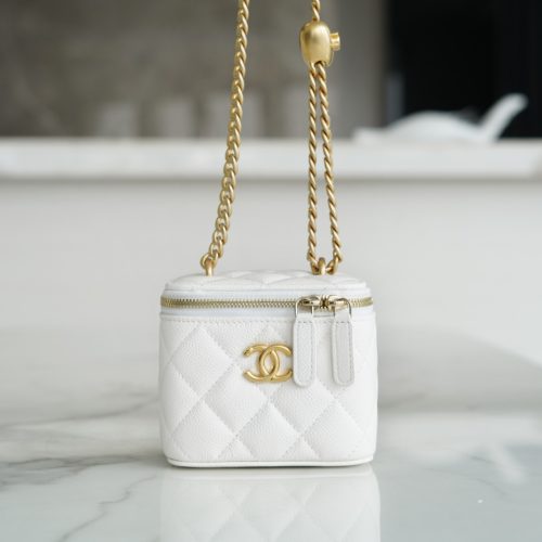 Chanel Love Mini Cosmetic Bag caviar ghw for GD Factory