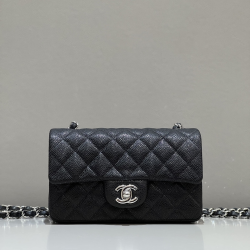 Chanel 20cm Bag Black Caviar Leather For God Factory