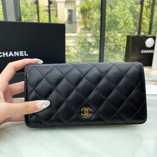 Chanel Folded Long Wallet lambskin ghw for GD Factory