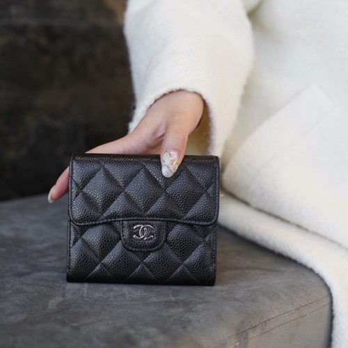 Chanel Tri-fold Wallet caviar shw for GD Factory