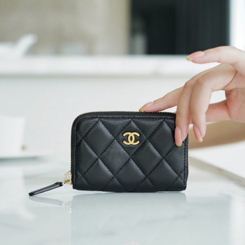 Chanel Zip Crad bag lambskin ghw for GD Factory