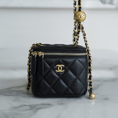 Chanel Ball Mini Cosmetic Bag lambskin ghw for GD Factory